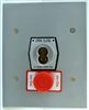 1KFSX-SLF Exterior Tamperproof OPEN-CLOSE S Type Large Format Key Switch with Stop Button Flush Mount