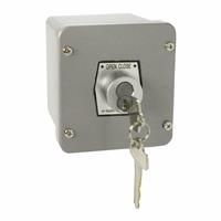 1KX-BC NEMA 4 Exterior Tamperproof OPEN-CLOSE Best Cylinder or Equivalent Key Switch Surface Mount