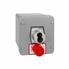 1KXS-SLF NEMA 4 Exterior Tamperproof OPEN-CLOSE S Type Large Format Key Switch with Stop Button Surface Mount