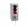 3BLM NEMA 4 Exterior Three Button with Mortise Lockout Surface Mount Control Station