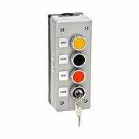 3BXLT NEMA 4 Exterior Three Button with Lockout Surface Mount Control Station