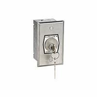 HBF NEMA 1 Interior OPEN-CLOSE Key Switch in Single Gang Back Box Flush Mount