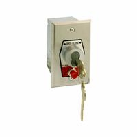HBFS-BC NEMA 1 Interior OPEN-CLOSE Best Cylinder or Equivalent Key Switch with Stop Button in Single Gang Back Box Flush Mount