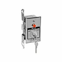 HBFST NEMA 1 Interior Tamperproof OPEN-CLOSE Key Switch with Stop Button in Single Gang Back Box Flush Mount