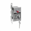 HBFST-BC NEMA 1 Interior Tamperproof OPEN-CLOSE Best Cylinder or Equivalent Key Switch with Stop Button in Single Gang Back Box Flush Mount