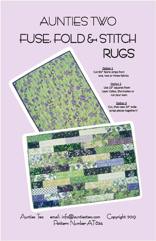 Fuse Fold Stitch Rugs Pattern by Aunties Two