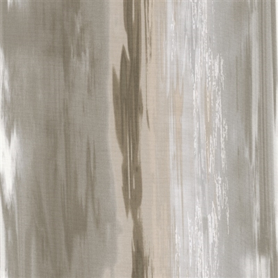 Flowing water screen print in beige and light brown.