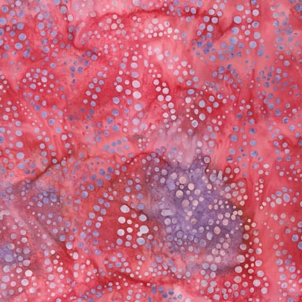 Sand Dollar pattern fabric in fuchsia and purple.