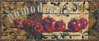 Italian style quilt block celebrating delicious, ripe, red, tomatoes