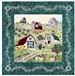 Quilt block that shows a large working farm, and introduces the friendly animals that live there.