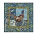 Quilt block of a pheasant