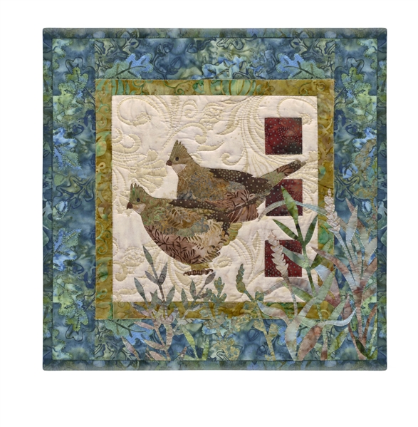 Quilt block of a pair of birds