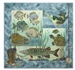 Full quilt image includes bass, pike, turtles, fishing boots, and a fishing pole, along with embroidered fishing license detail.