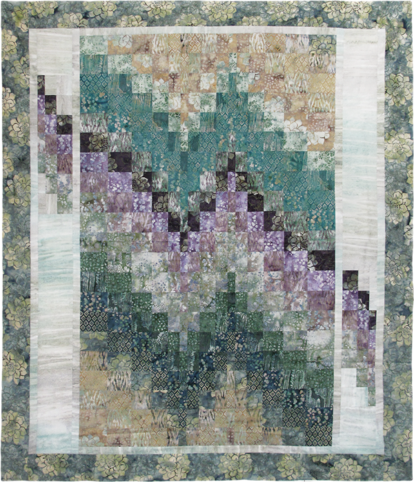 Desert Mirage Bargello Pieced Quilt Fabric Kit