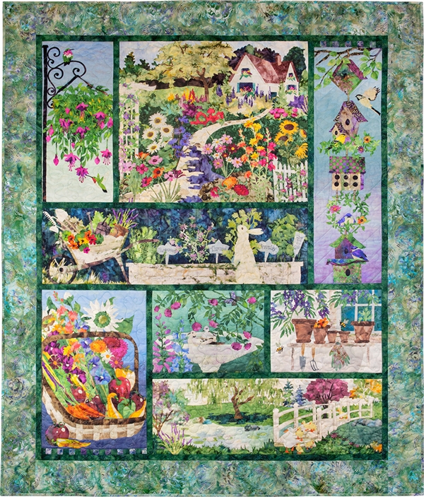 In Full Bloom Pieced Quilt Instructions Available as a Free Downloadable Pattern