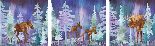 Keepers of the Forest 3-block moose group