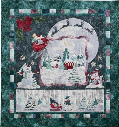 Wrap it up and put a big, red bow on it! This quilt is finished!