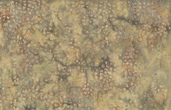 Batik fabric print cactus texture in neutral tones