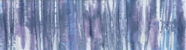 Batik fabric print in brushstroke design in tones of blues and purple