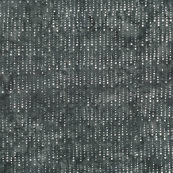 Batik fabric in icicle print in pewter gray tones