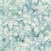 Batik fabric in snowflake print in pale blue/green tones