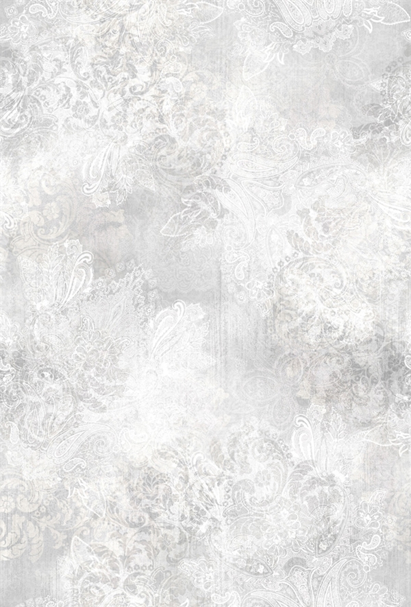 Paisley digital print fabric in off-white neutral tones