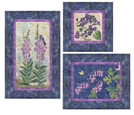 Fireweed, Early Blue Violets, & Wild Bleeding Heart.