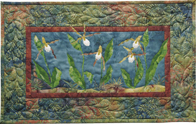 Mountain Lady Slipper Applique Pattern