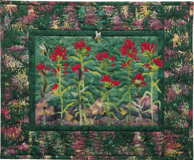 Indian Paintbrush Applique Pattern