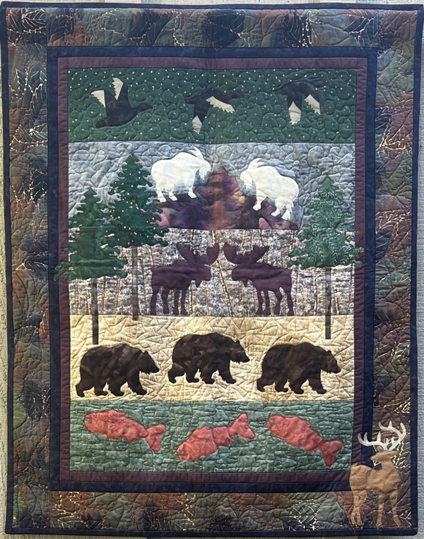 Moose Junction - Finished Wall-Hanging