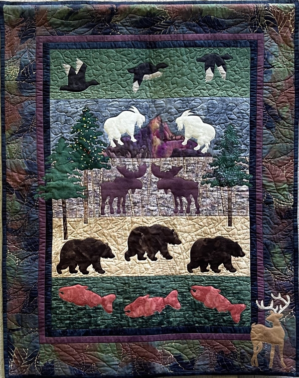 Moose Junction - Finished Wall-Hanging