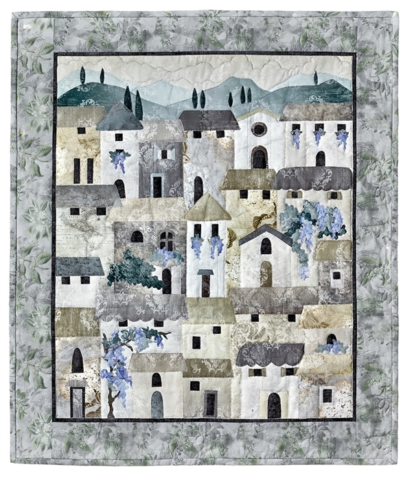 Villas at Dawn  - Finished Quilt