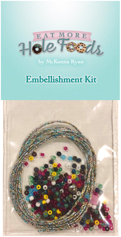 Embellishment kit for McKenna's 2019 Row, Eat More Hole Foods