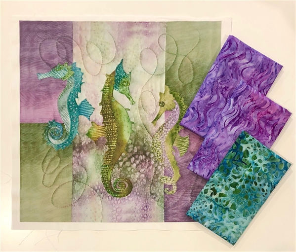 Sea Horse Zippered Pouch Kit - SOLD OUT!