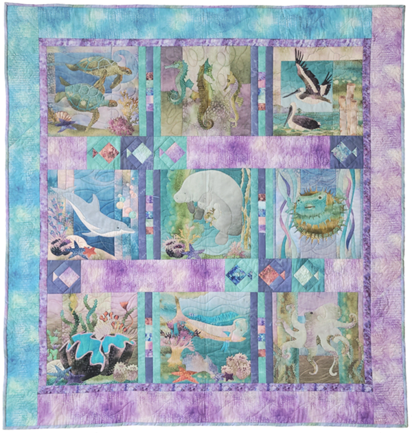 Sea Breeze Pieced Quilt Border Pattern