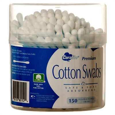 Cotton Swabs 150 Ct Coralite