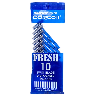 10 CT Dorco Razors For Men