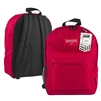 East west 16.5 inch Back Pack  red