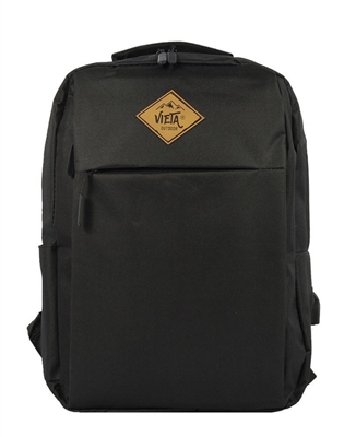 Vieta Outdoor USB Back Pack 16.5x11.5x 4.75  inch Black