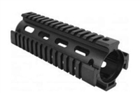 7" DROP IN QUAD RAIL BLACK