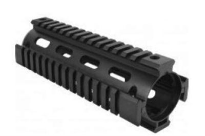 7" DROP IN QUAD RAIL BLACK