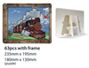 63 pics with frame CARDBOARD PUZZLES