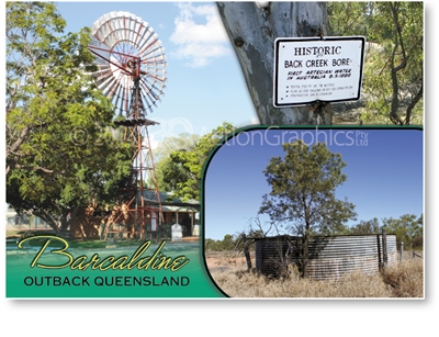 Barcaldine Outback Queensland - Standard Postcard  BAR-012