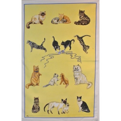 CATS Cotton/Linen Tea Towel - C700