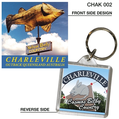 Yellow Belly Country - 40mm x 40mm Keyring  CHAK-002