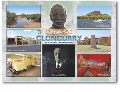 Cloncurry Birth place of the Royal Flying Doctor - Standard Postcard  CLO-022