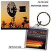 Cloncurry - 40mm x 40mm Keyring  CLOK-002