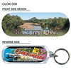 Cloncurry River - 66mm x 23mm Oblong Keyring  CLOK-008