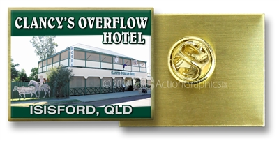 Clancy's Overflow Hotel - Hat Badge