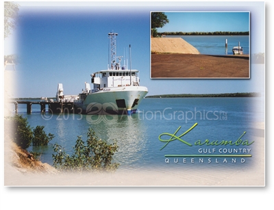 Trawler and Boat Ramp, Karumba - Standard Postcard  KAR-369